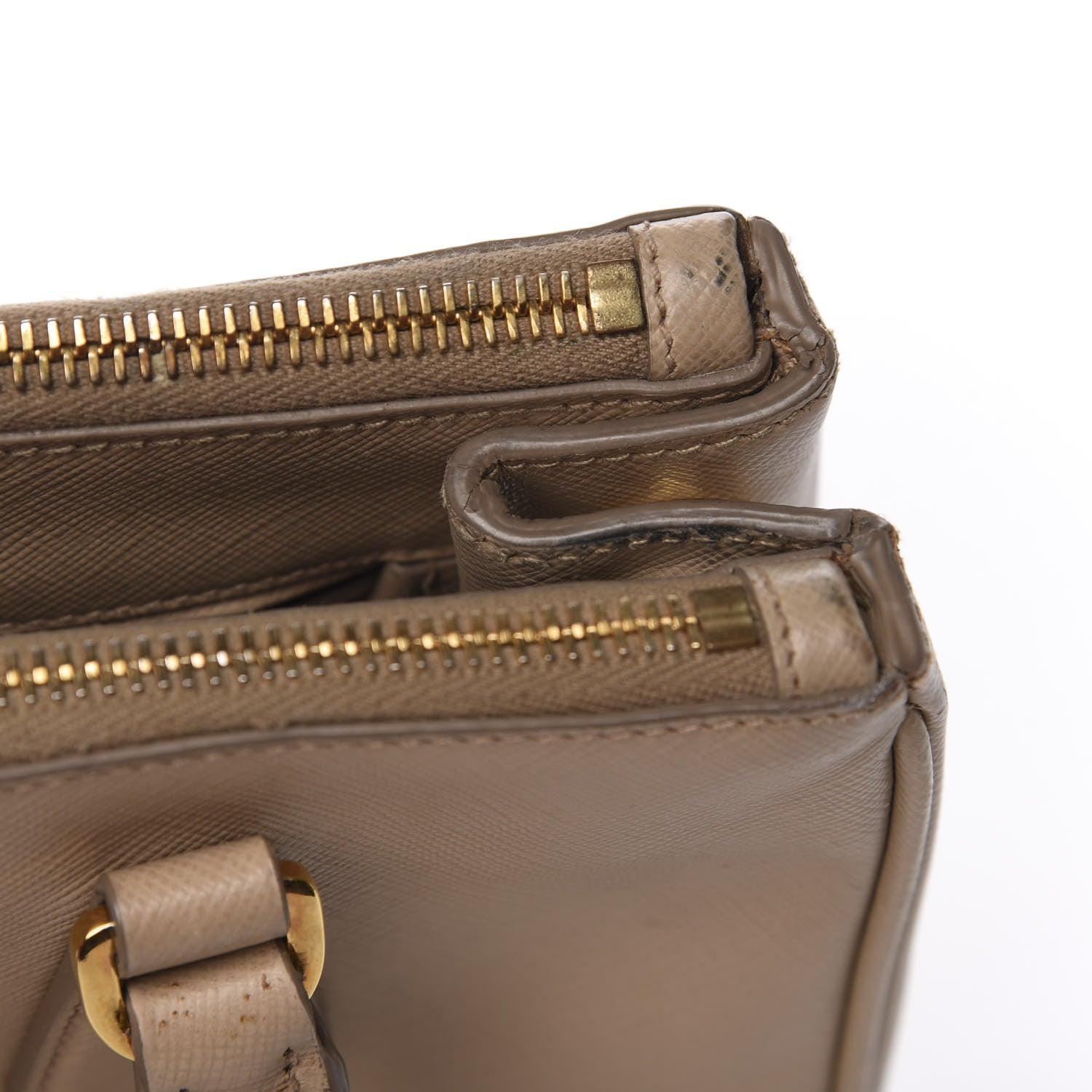 Prada Saffiano Small Galleria Double Zip Tote Sabbia 9 of 10