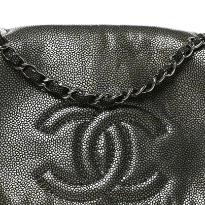Chanel Metallic Caviar Medium Timeless CC Flap Dark Silver 8 of 10