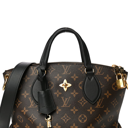 Louis Vuitton Monogram Flower Zipped Tote PM Black 8 of 12