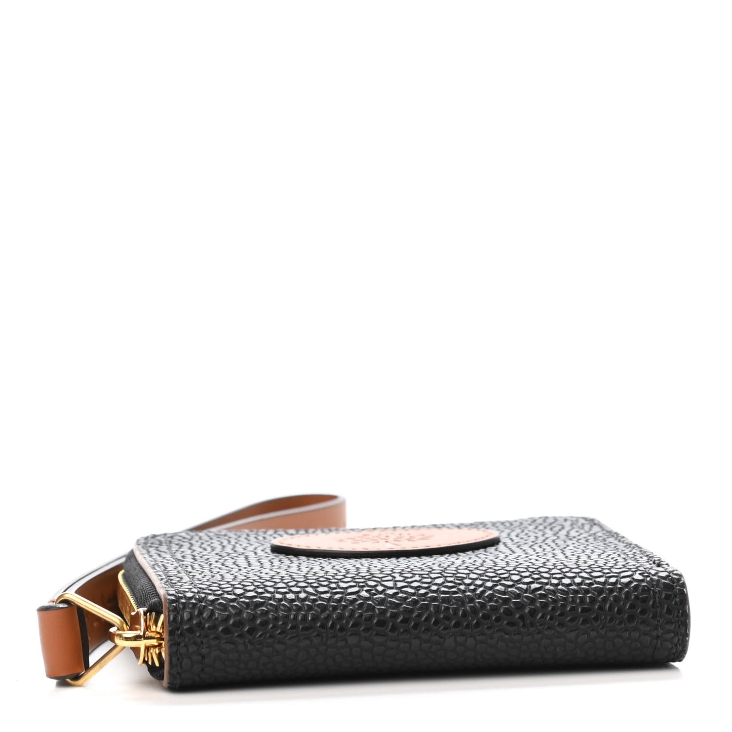 X ACNE STUDIOS Scotchgrain Small Zip Wallet Black