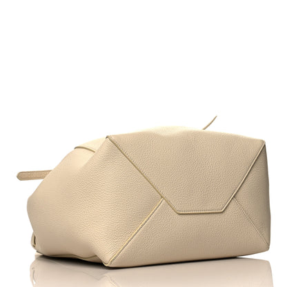 Celine Soft Grained Calfskin Small Belt Cabas Phantom Vanilla 4 of 9
