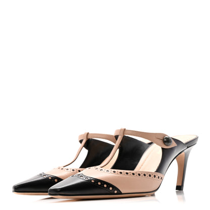 Christian Dior Goatskin Spectadior Mules 36 Black Nude 4 of 11