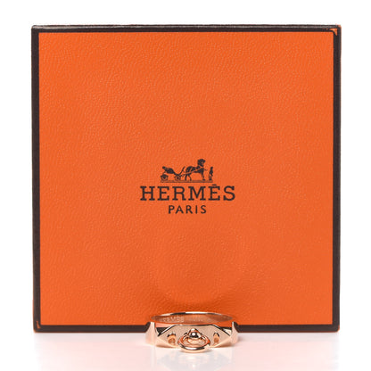 Hermes 18K Rose Gold PM Collier De Chien Ring 53 6.25 5 of 5