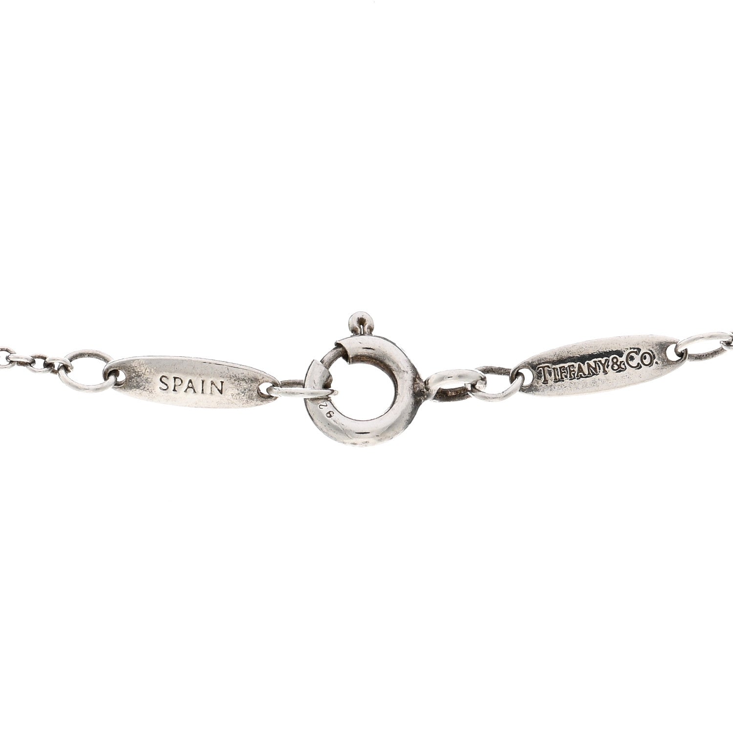 Tiffany Sterling Silver Elsa Peretti Letter S Pendant Necklace 4 of 4