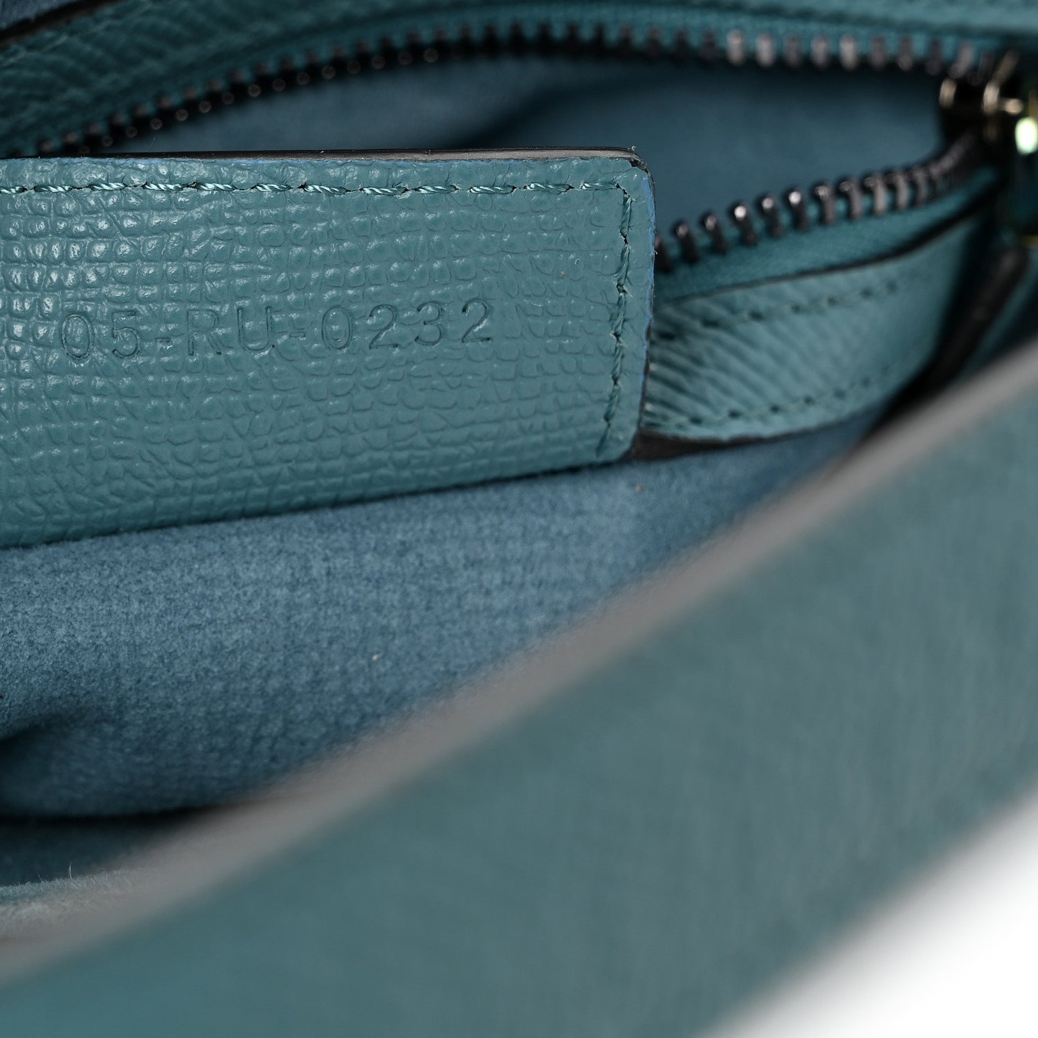 Christian Dior Grained Calfskin Saddle Bag Azure Blue 7 of 10
