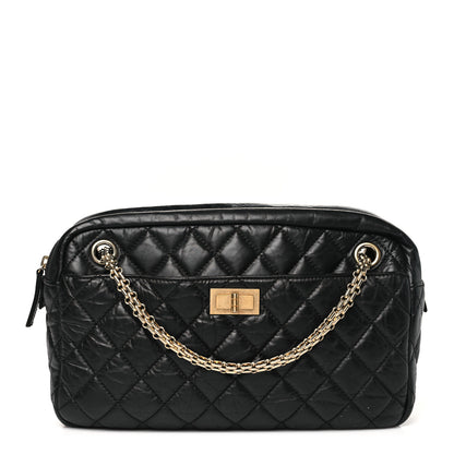 Chanel Aged Calfskin Quilted Medium Reissue Camera Case Black 1 of 9