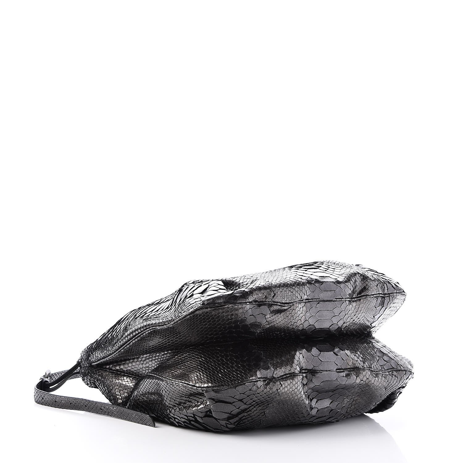 Bottega Veneta Metallic Python Shoulder Bag Flannel 4 of 8