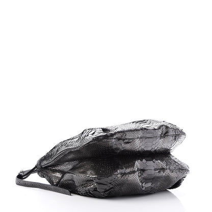 Bottega Veneta Metallic Python Shoulder Bag Flannel 4 of 8