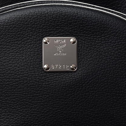 MCM Grained Calfskin Visetos Small Stark Backpack Black 10 of 10