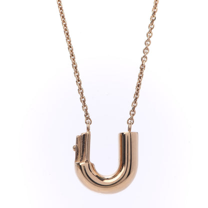 Louis Vuitton LV And Me Letter U Necklace Gold 4 of 7