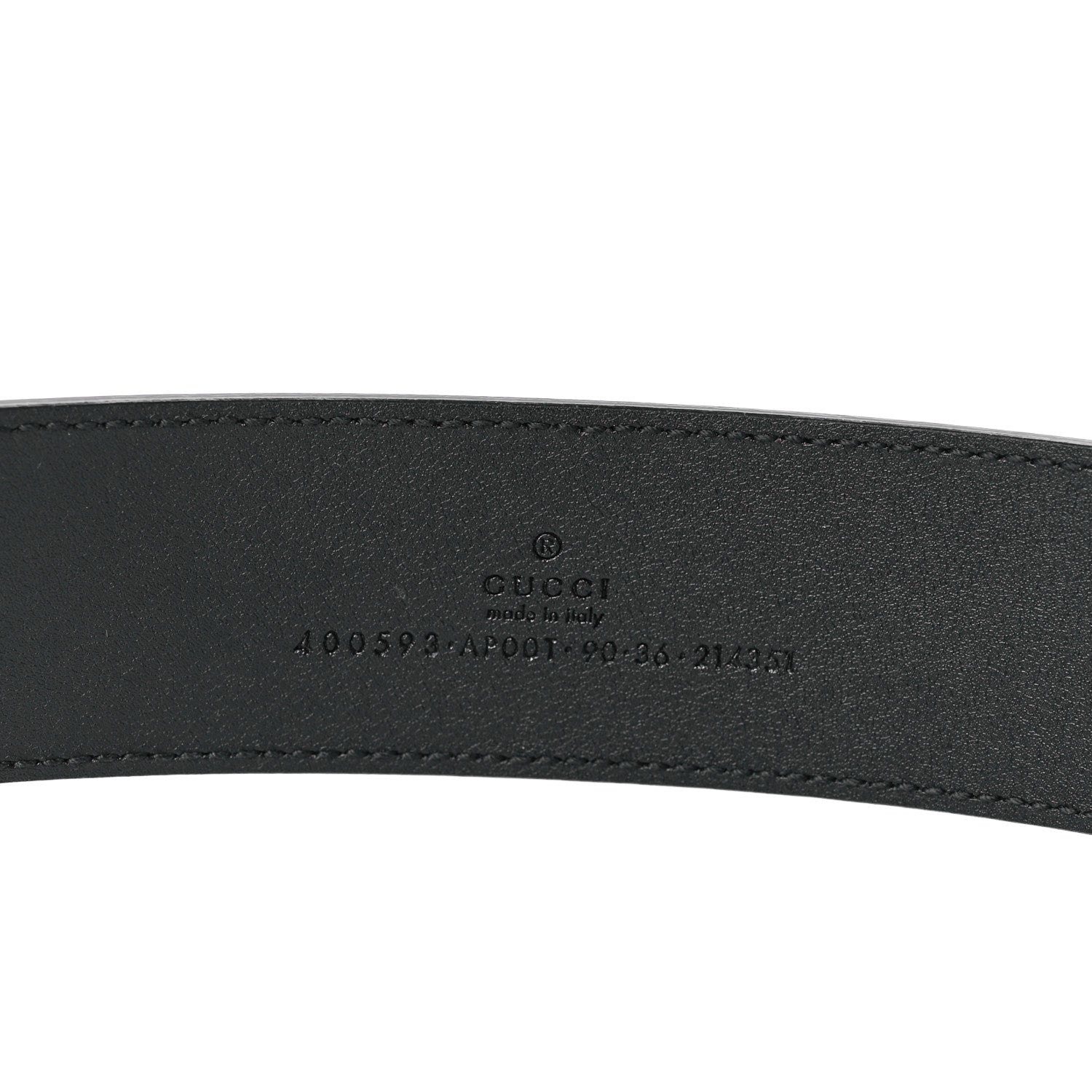 Gucci Calfskin Double G 40mm Belt 90 36 Black 3 of 5