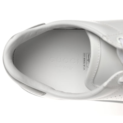 Gucci Calfskin Interlocking G Perforated Womens Ace Sneakers 36.5 White Grey Sky 8 of 9