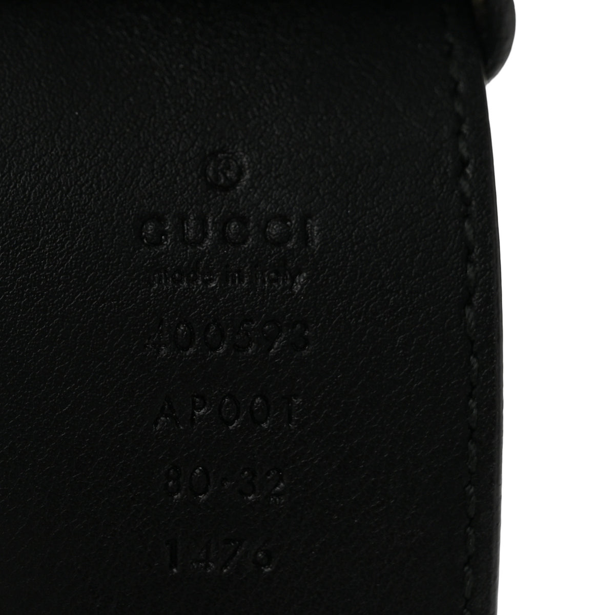 Calfskin Double G 40mm Belt 80 32 Black