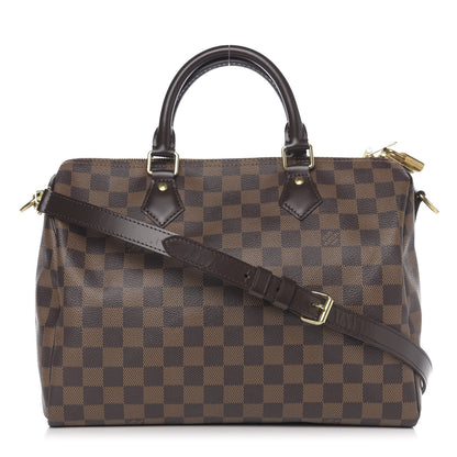 Louis Vuitton Damier Ebene Speedy Bandouliere 30 1 of 10