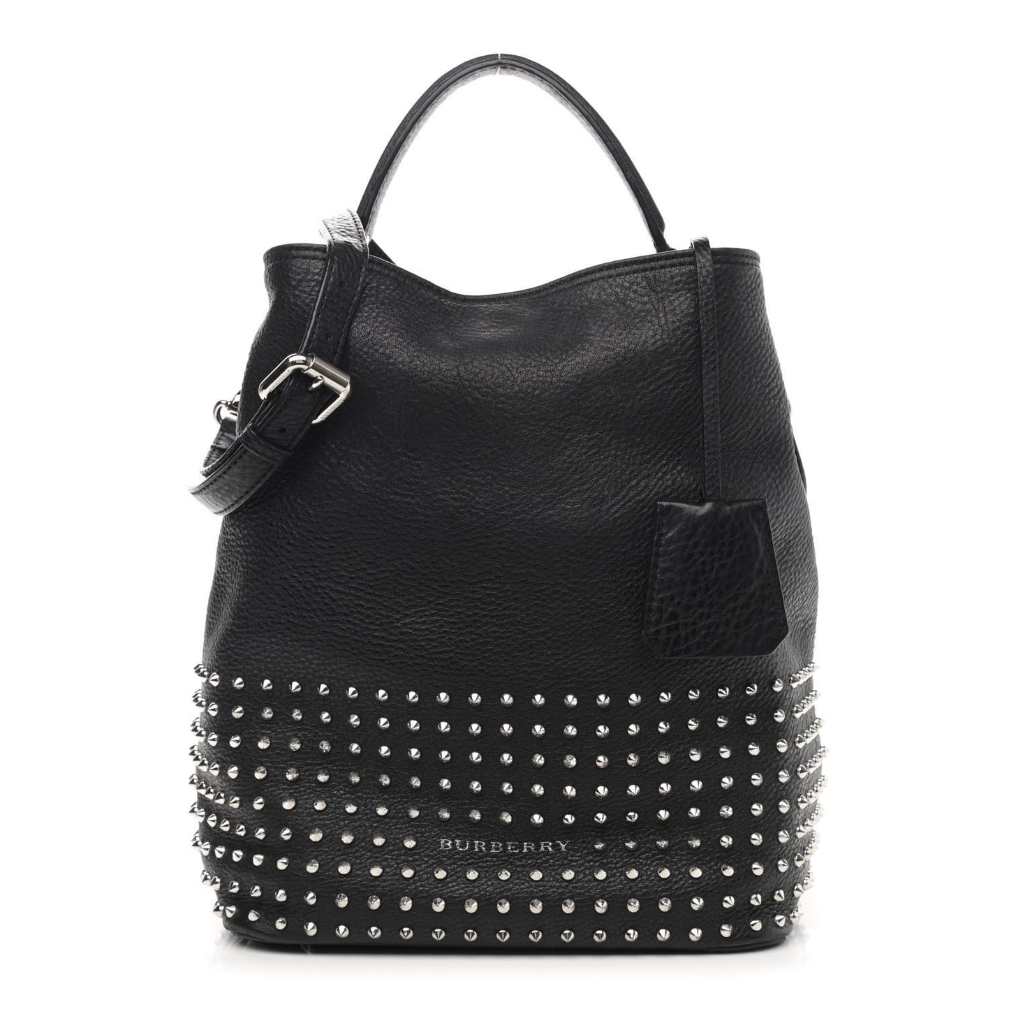 Calfskin Studded Medium Susanna Hobo Black