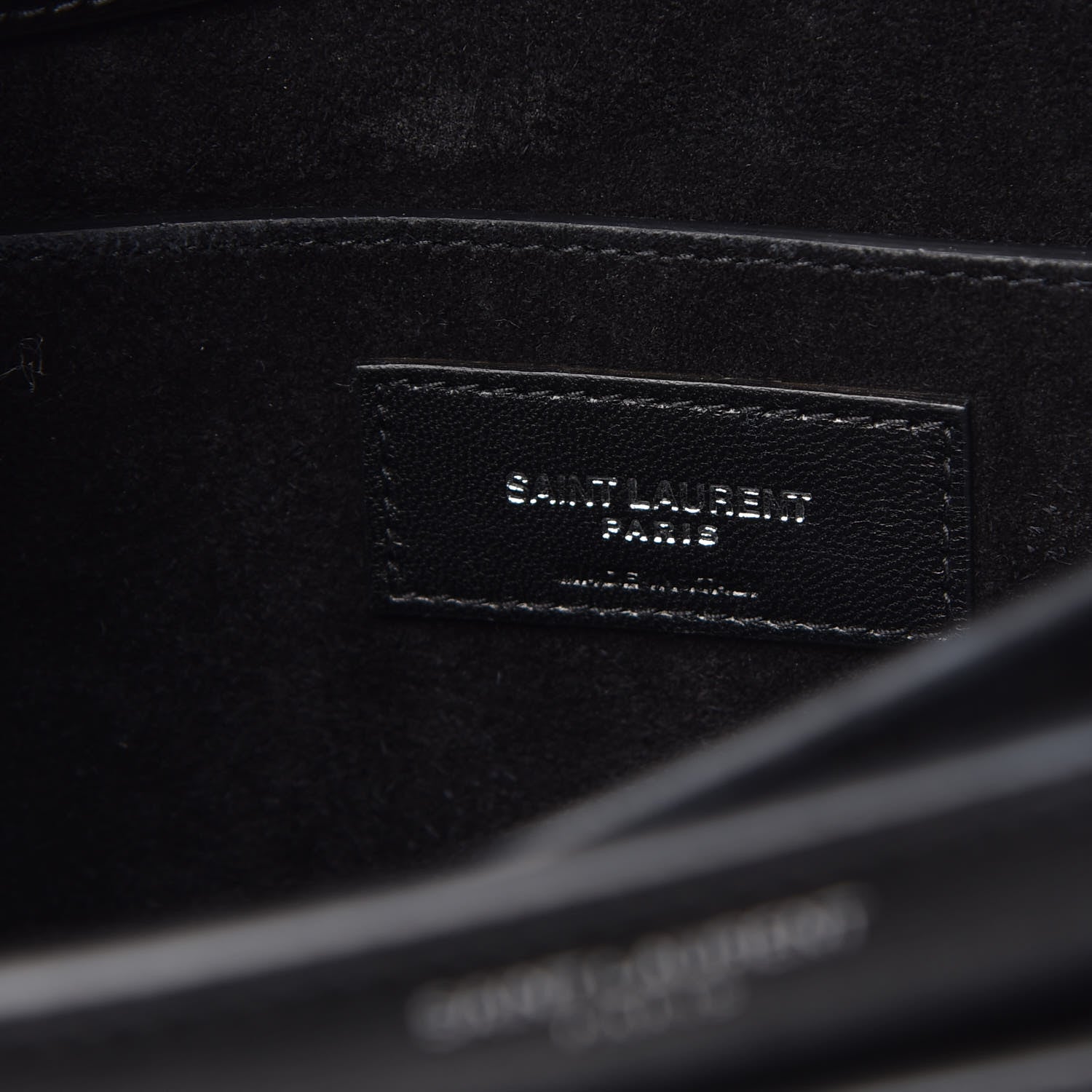 Saint Laurent Calfskin Large Monogram Sunset Black 5 of 7