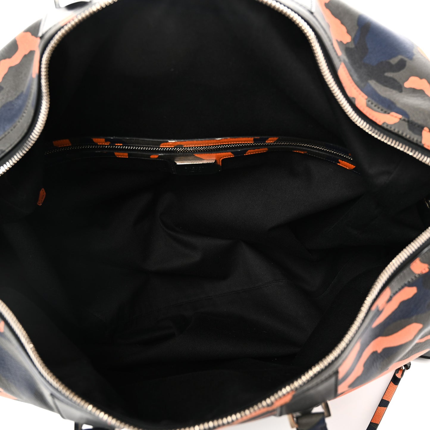 Calfskin Camo Print Duffle Bag Multicolor