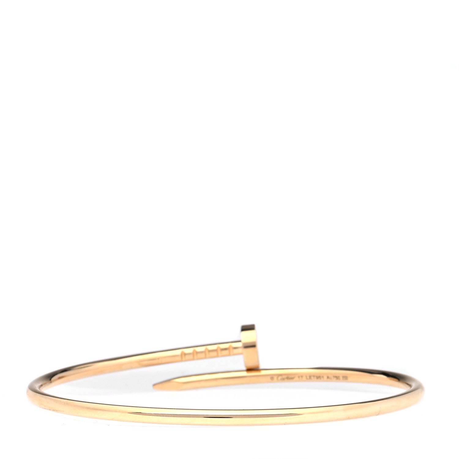 Cartier 18K Yellow Gold Small Juste Un Clou Bracelet 17 3 of 7