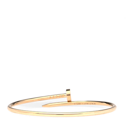 Cartier 18K Yellow Gold Small Juste Un Clou Bracelet 17 3 of 7