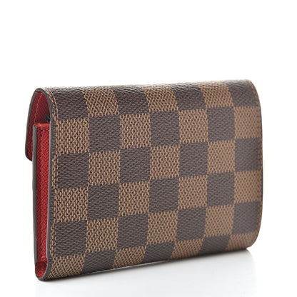 Louis Vuitton Damier Ebene Victorine Wallet Cherry 3 of 8