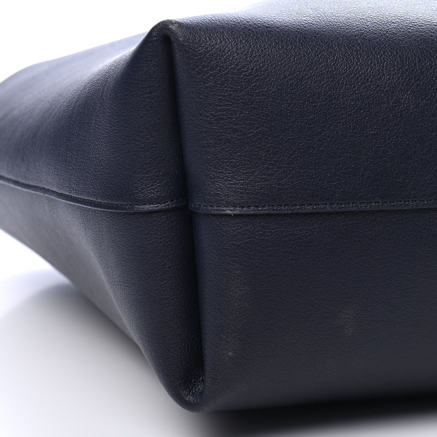 Saint Laurent Calfskin Large Shopping Tote Navy 8 of 8