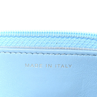 Chanel Lambskin Quilted Chanel 19 Wallet On Chain WOC Light Blue 7 of 12