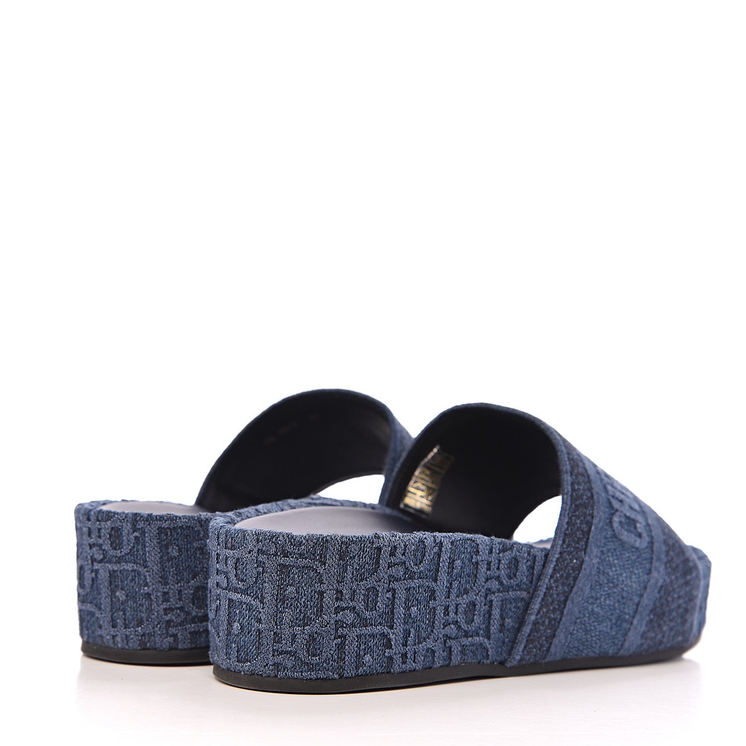 Christian Dior Oblique Denim D-Way Platform Sandal 39 Blue 4 of 10