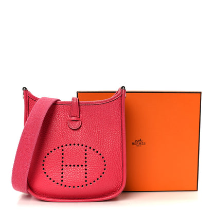 Hermes Taurillon Clemence Evelyne TPM Rose Extreme 12 of 12