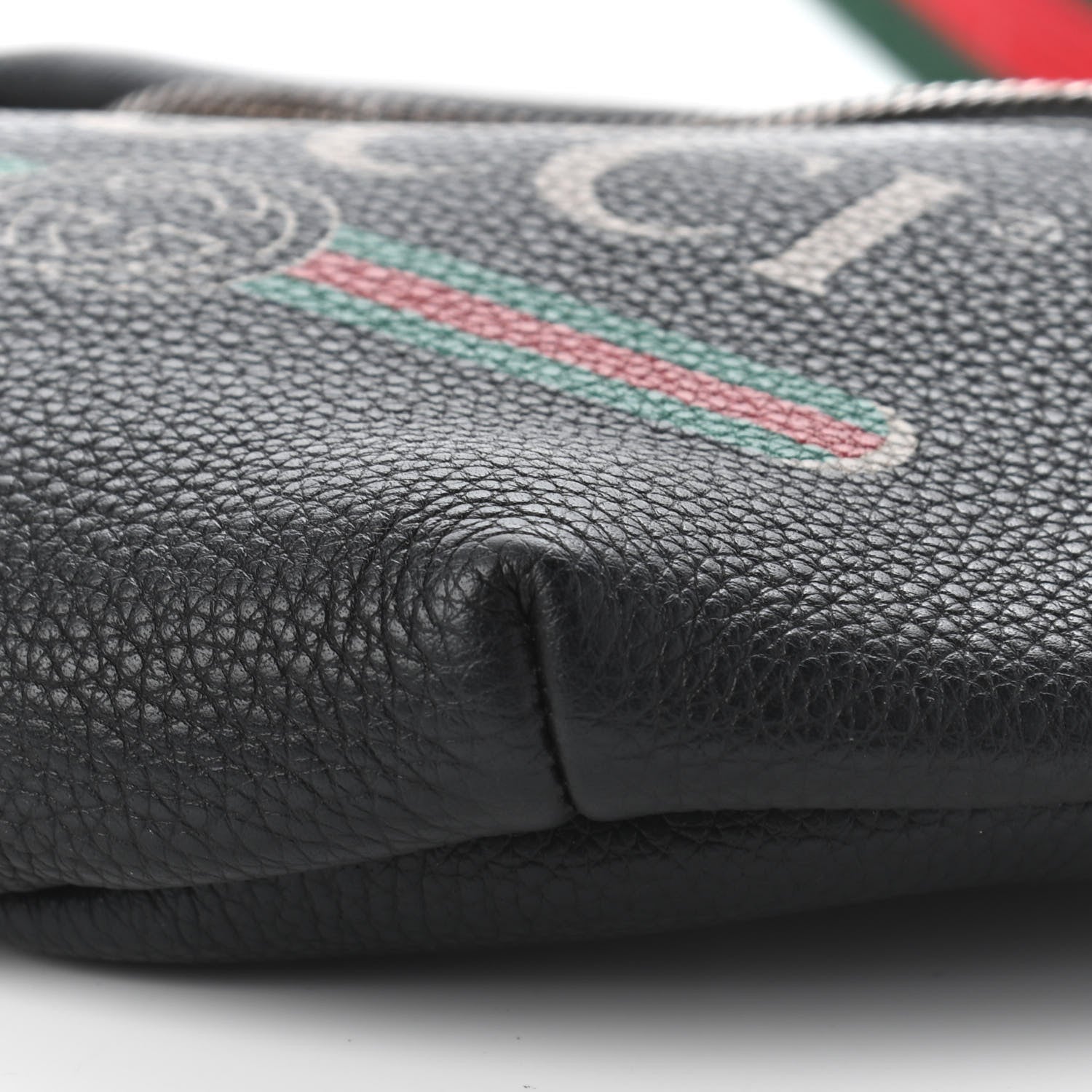 Gucci Grained Calfskin Small Logo Belt Bag Black 8 of 9