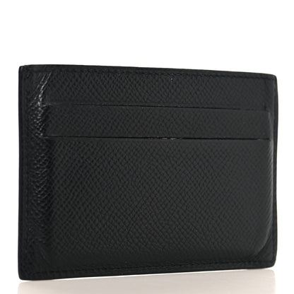 Hermes Epsom Citizen Twill Card Case Black 3 of 8