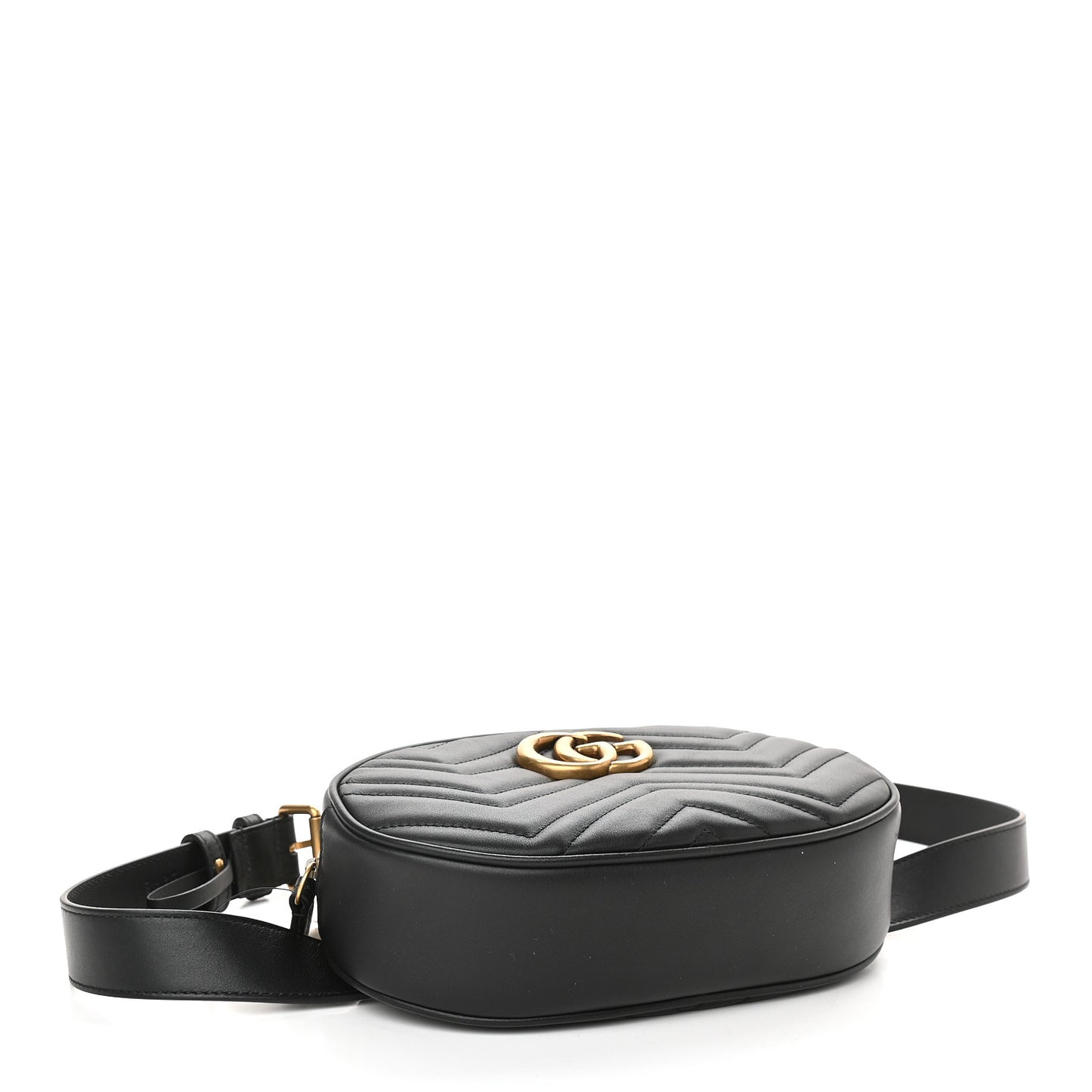 Calfskin Matelasse GG Marmont Belt Bag 95 38 Black