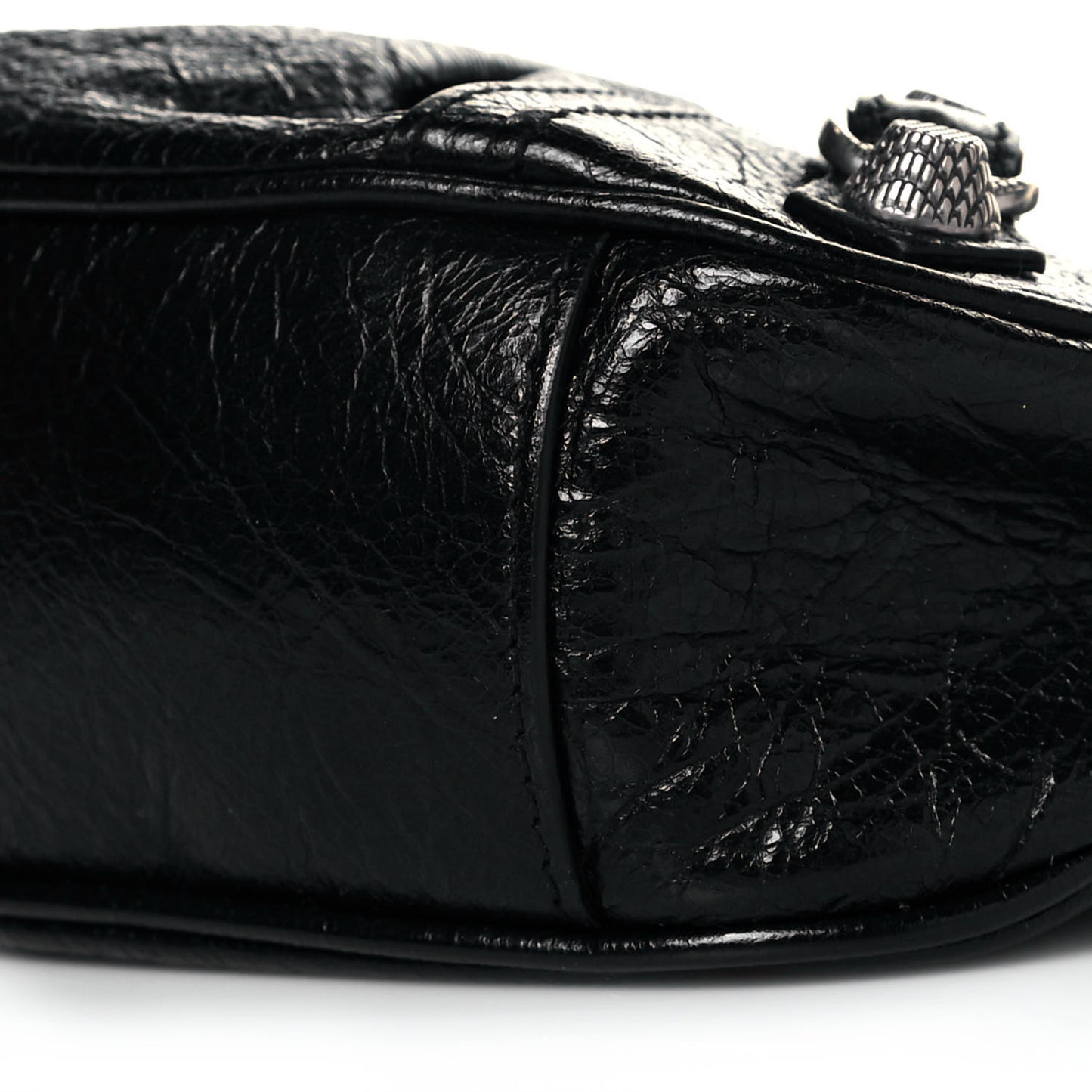 Agneau Arena Le Cagole Shoulder Bag XS Black