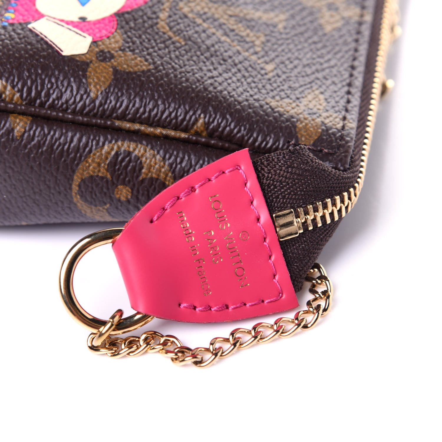 Louis Vuitton Monogram 2020 Christmas Animation Roller Coaster Mini Pochette Accessories Pivoine 6 of 10