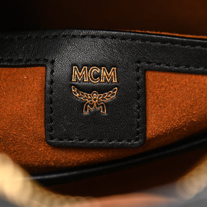 MCM Coated Canvas Medium Studded Backpack Black 6 of 12