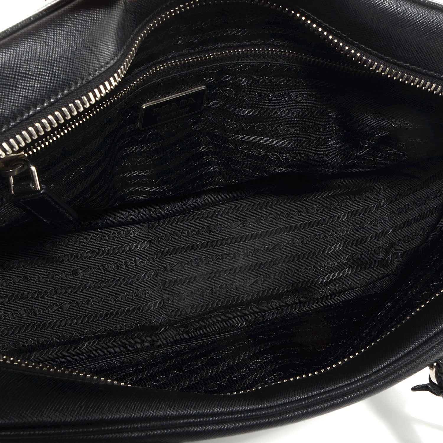 Prada Saffiano Lux Bauletto Nero Black 5 of 9