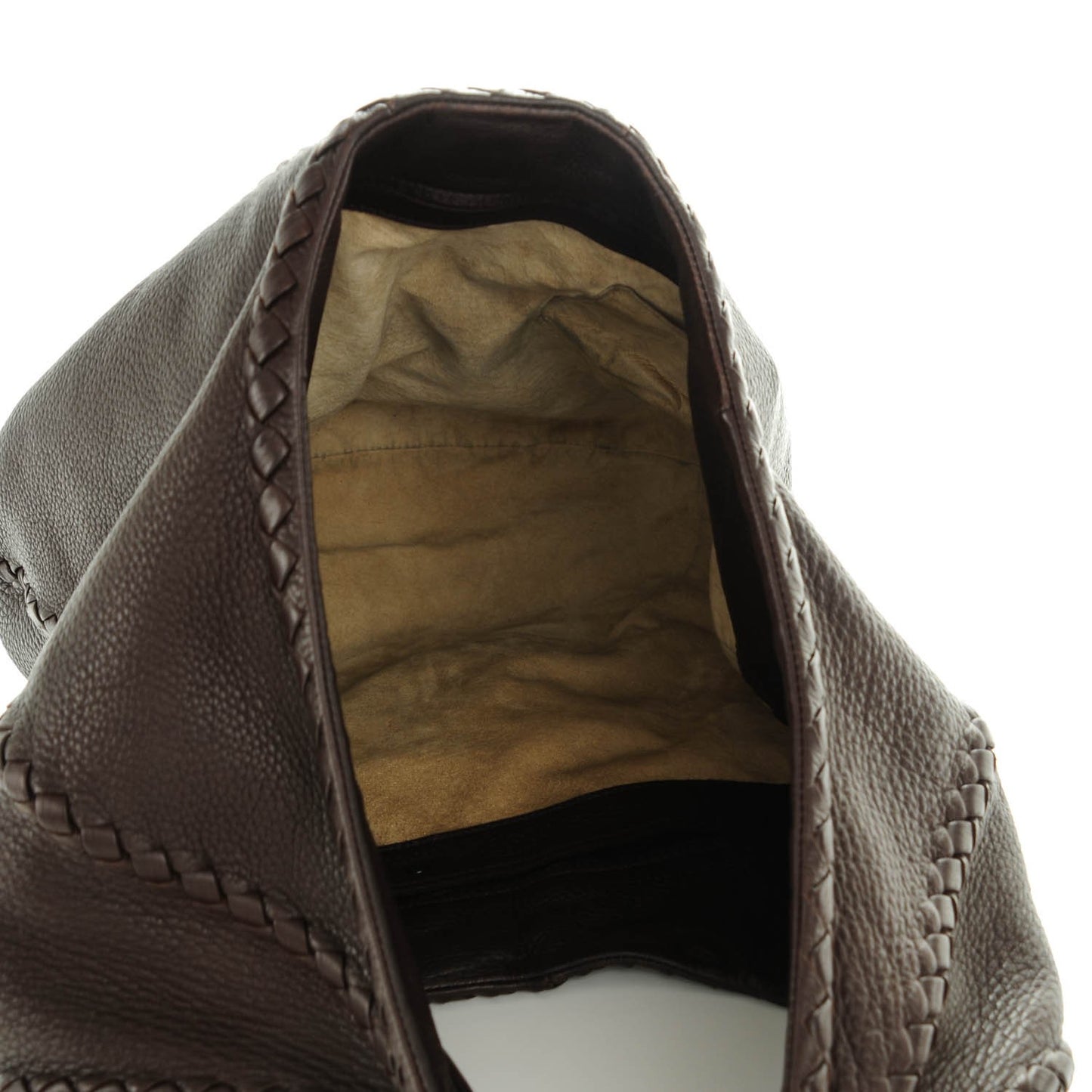 Cervo Deerskin Large Hobo Ebano