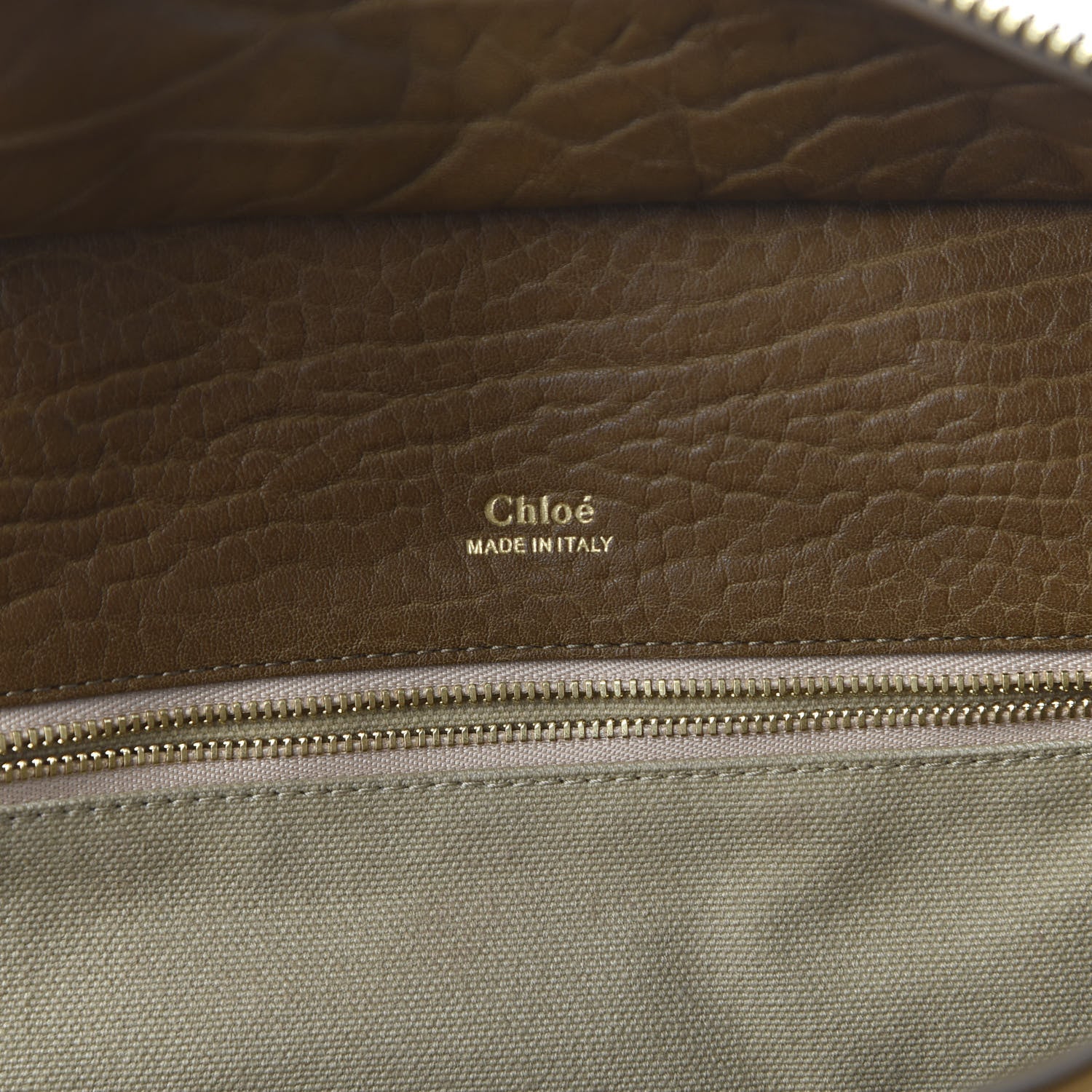Chloe Pebbled Calfskin Dree Shoulder Bag Nut 8 of 9