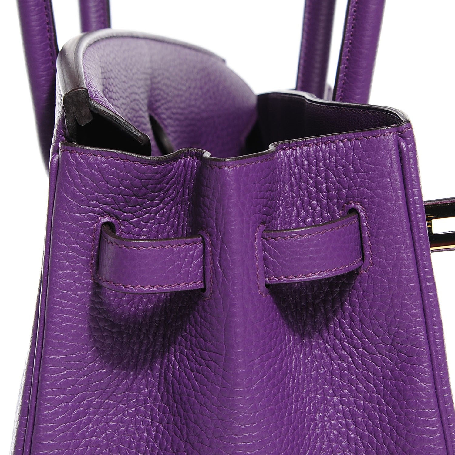 Hermes Taurillon Clemence Birkin 35 Ultraviolet 18 of 32