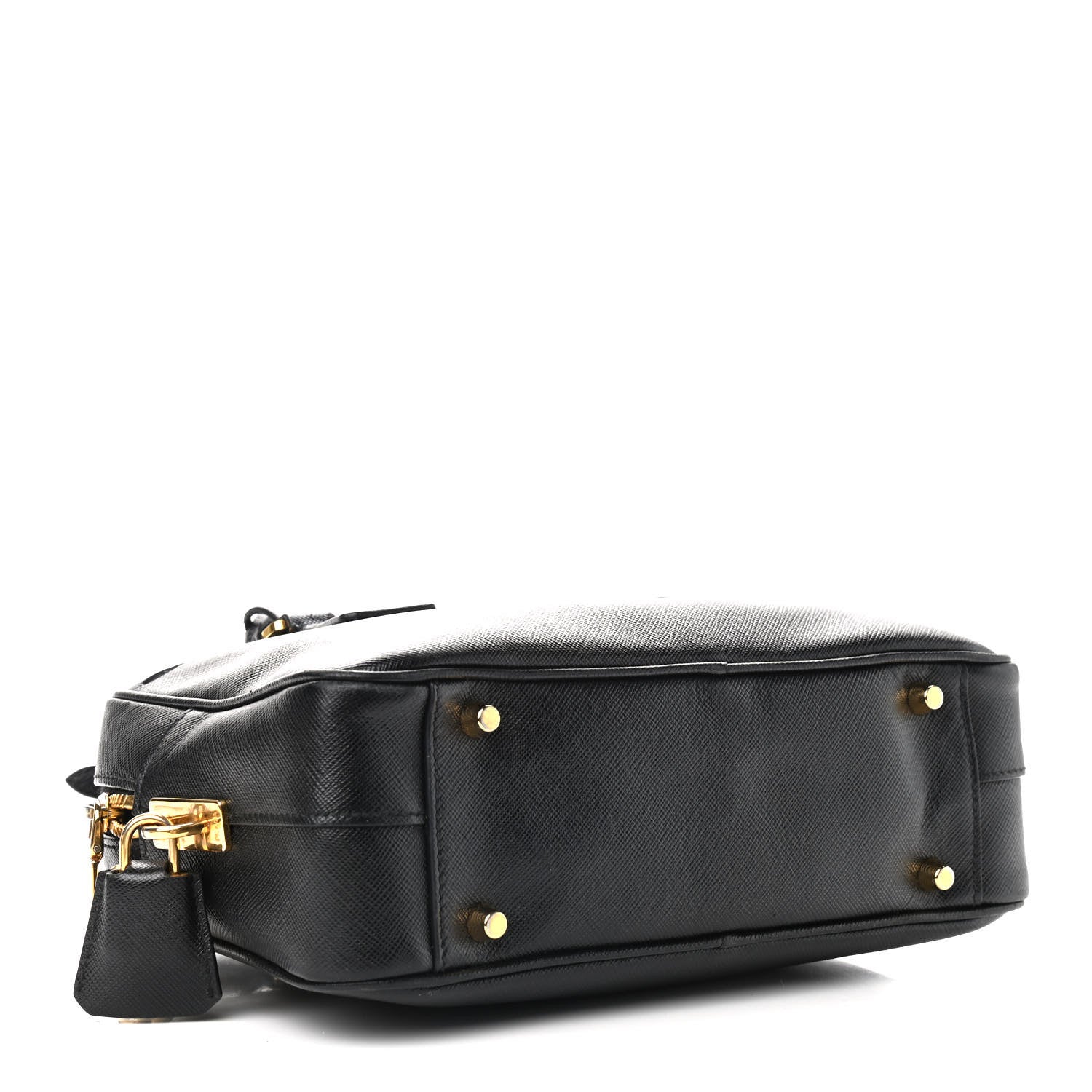 Prada Saffiano Lux Petite Bowler Black 3 of 8