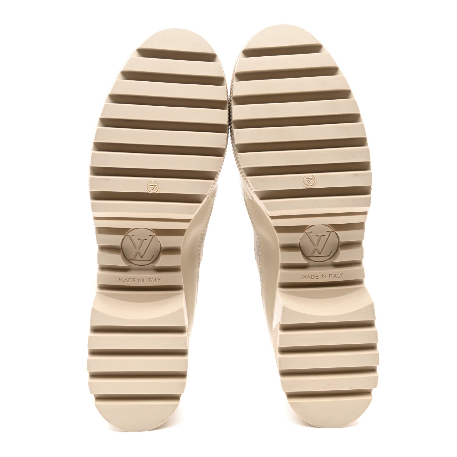 Louis Vuitton Suede Calfskin Laureate Platform Desert Boots 40 Beige 5 of 8