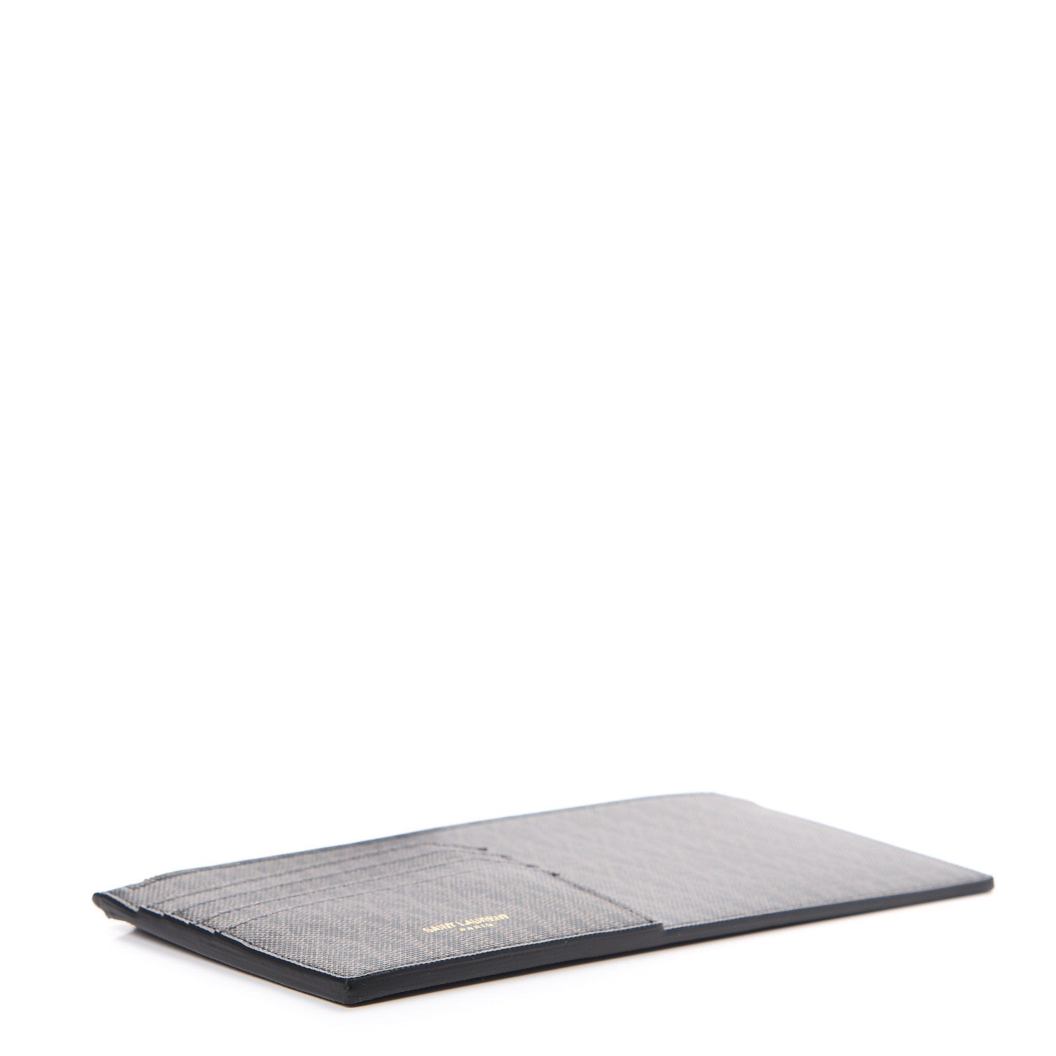 Saint Laurent Classic Toile Monogram 4 Fragments Zip Pouch Black 3 of 8