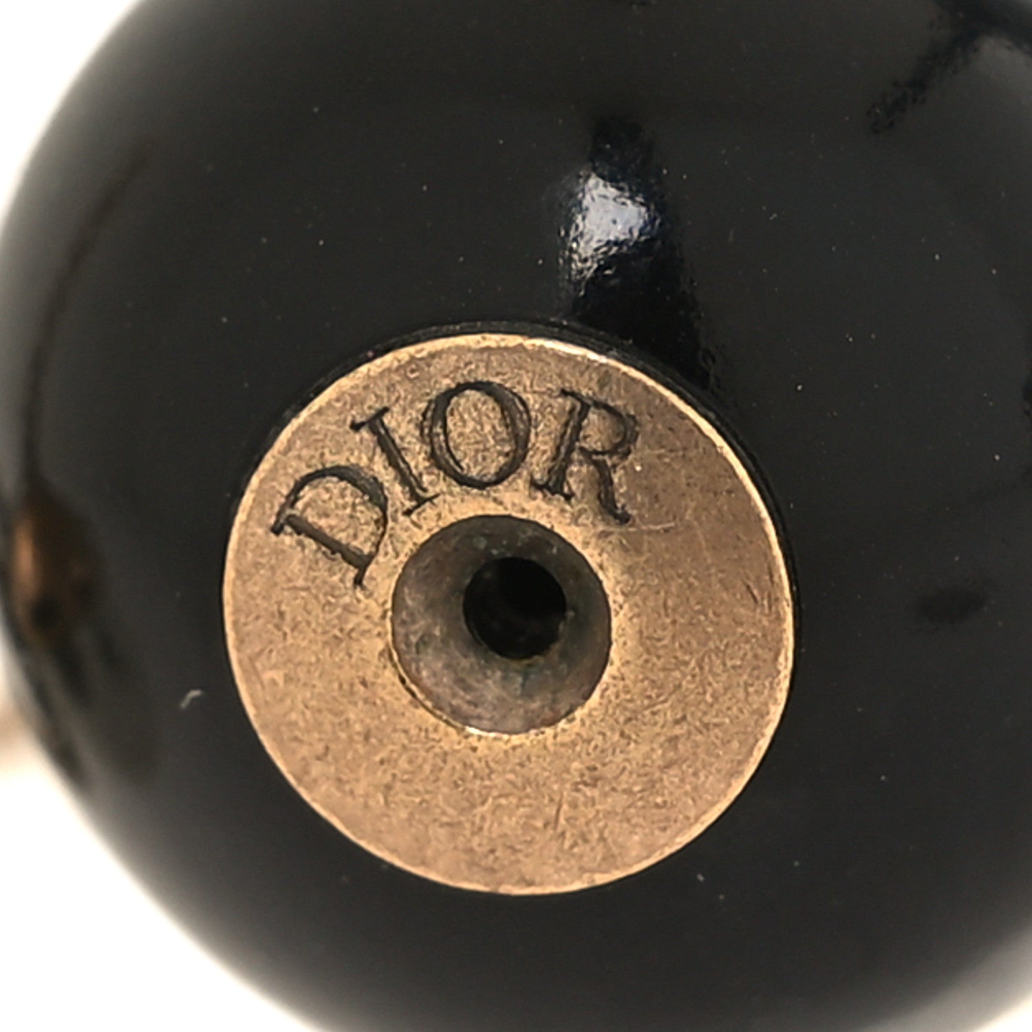 Christian Dior Pearl Mise En Dior Tribal Chain Earrings Black White 4 of 4