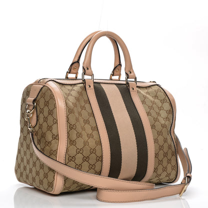 Gucci Monogram Vintage Web Medium Boston beige 3 of 12