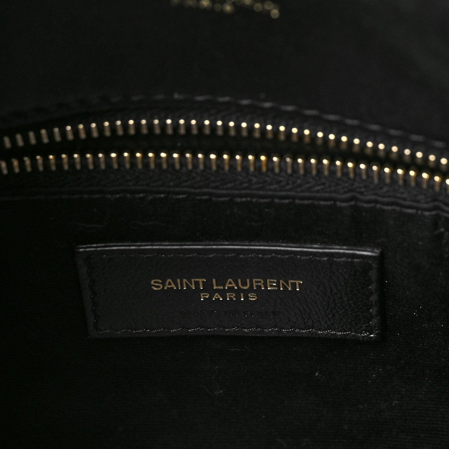 Lambskin Quilted Small Loulou Puffer Monogram Chain Satchel Black