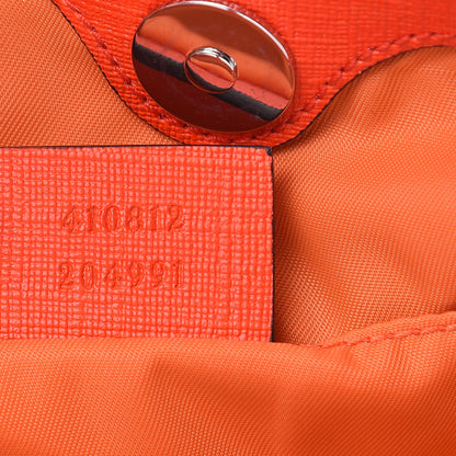 Gucci GG Supreme Monogram Kids Rocket Cat Tote Rose Orange 7 of 10