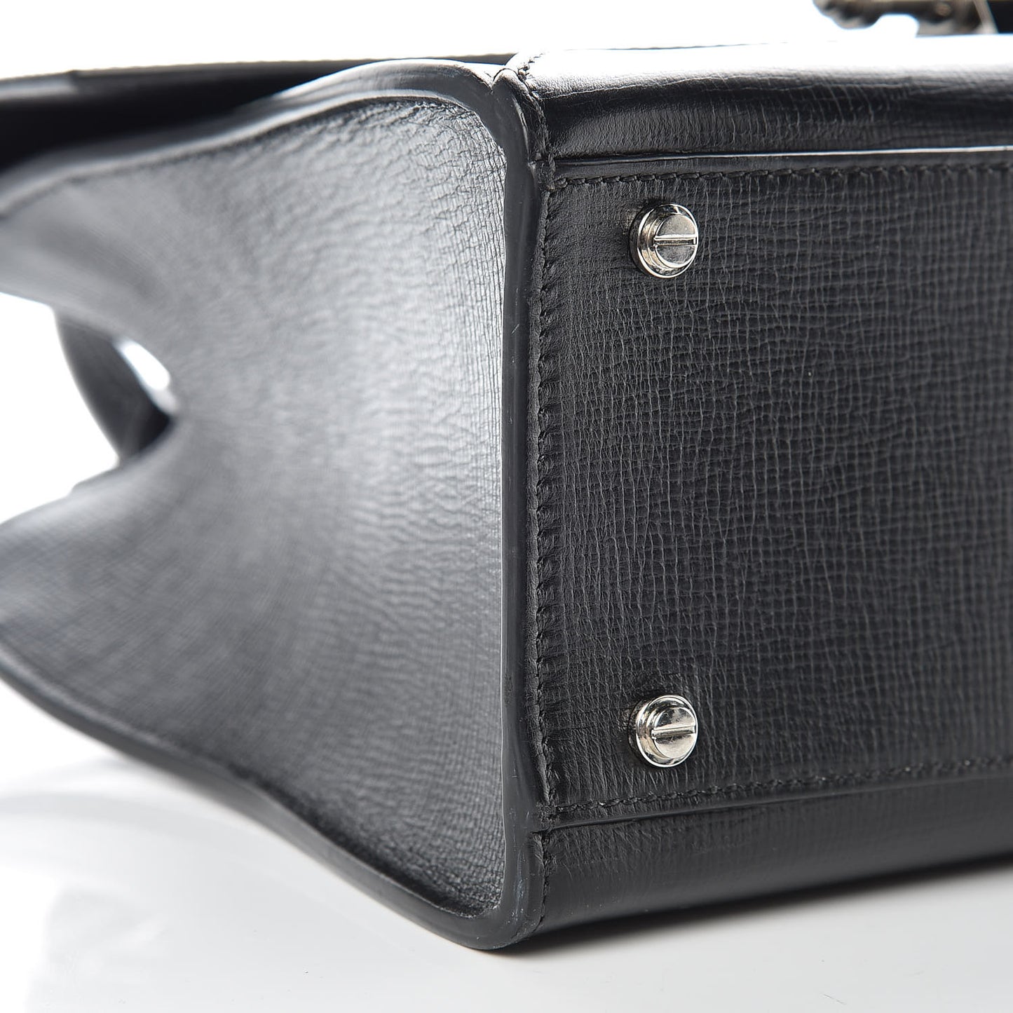 Calfskin Small Obsedia Satchel Black