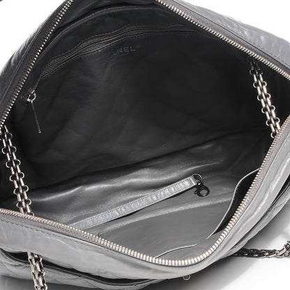 Chanel Aged Calfskin Quilted Large Reissue Camera Case Grey 6 of 7