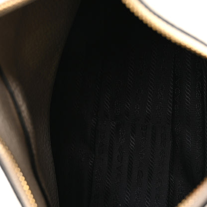 Prada Vitello Phenix Zippered Messenger Hobo White 5 of 11