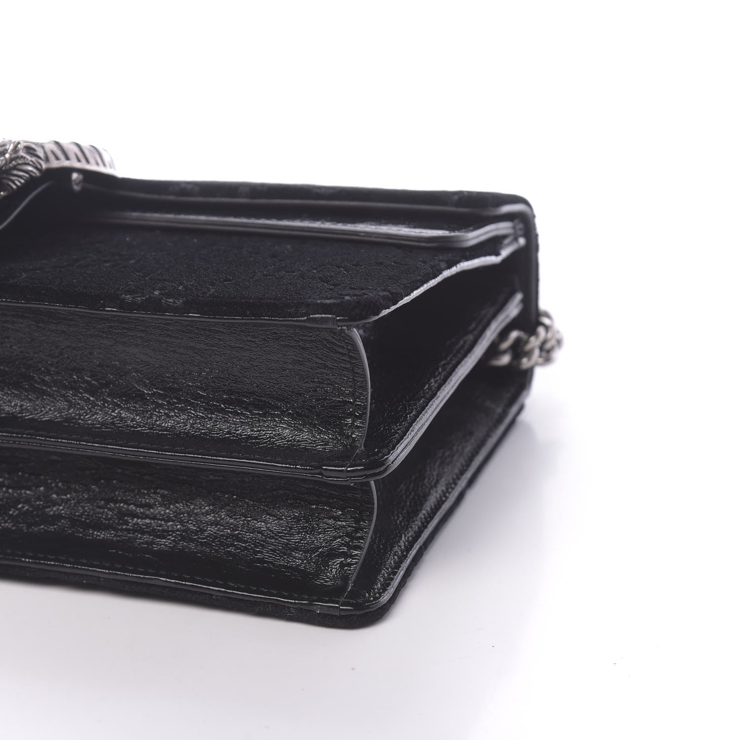 Gucci Velvet GG Monogram Small Dionysus Shoulder Bag Black 9 of 11