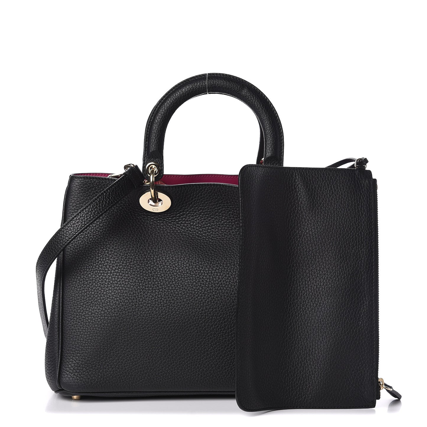 Bullcalf Medium Diorissimo Tote Black Rose Indien